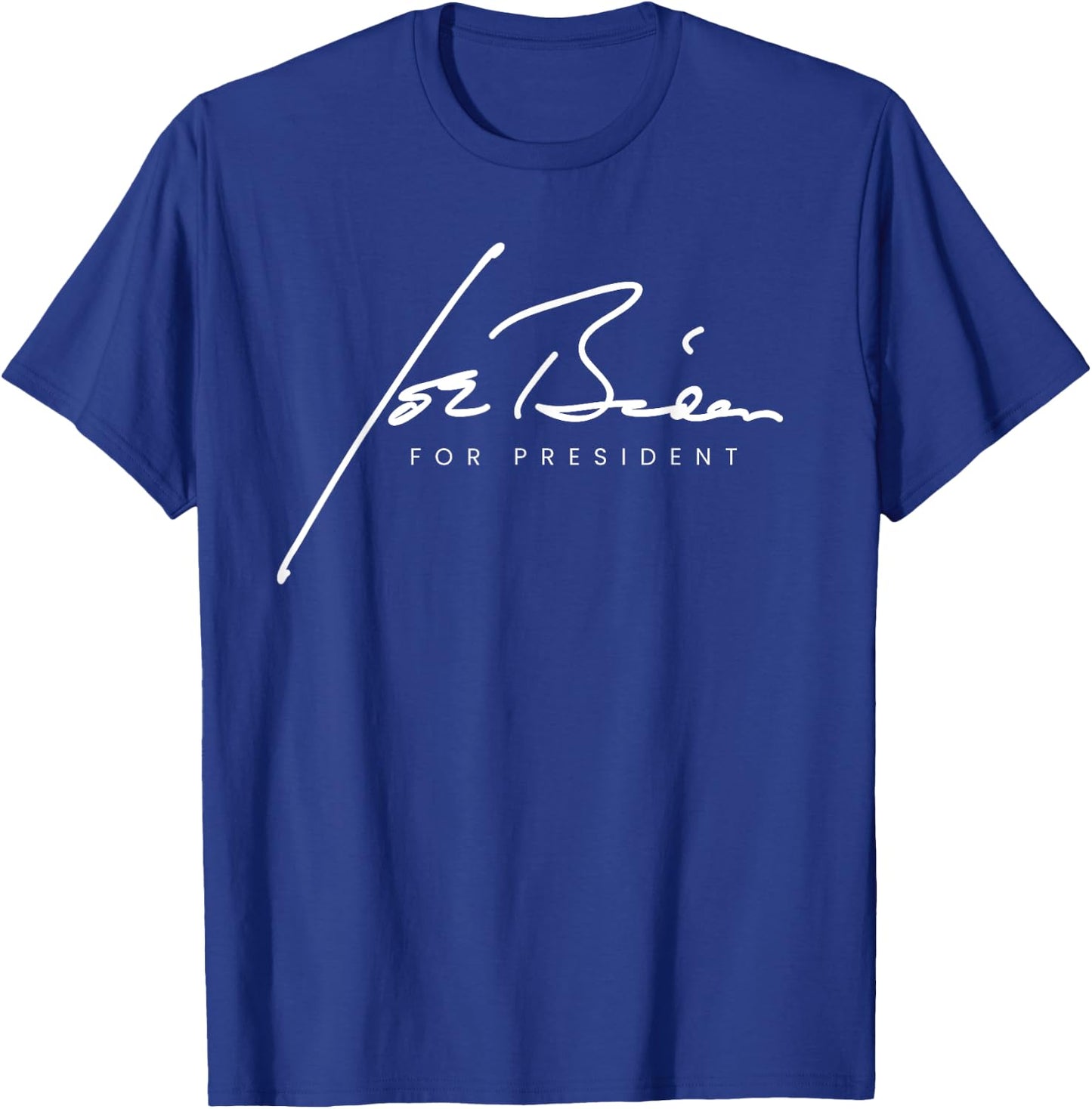 Joe Biden for President 2020 Campaign Signature T-Shirt - T-Shirt | Royal
