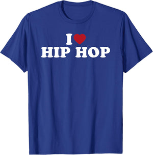 I Love Hip Hop, I Heart Hip Hop T-Shirt - T-Shirt | Royal