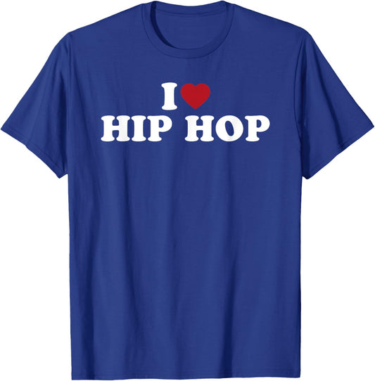 I Love Hip Hop, I Heart Hip Hop T-Shirt - T-Shirt | Royal
