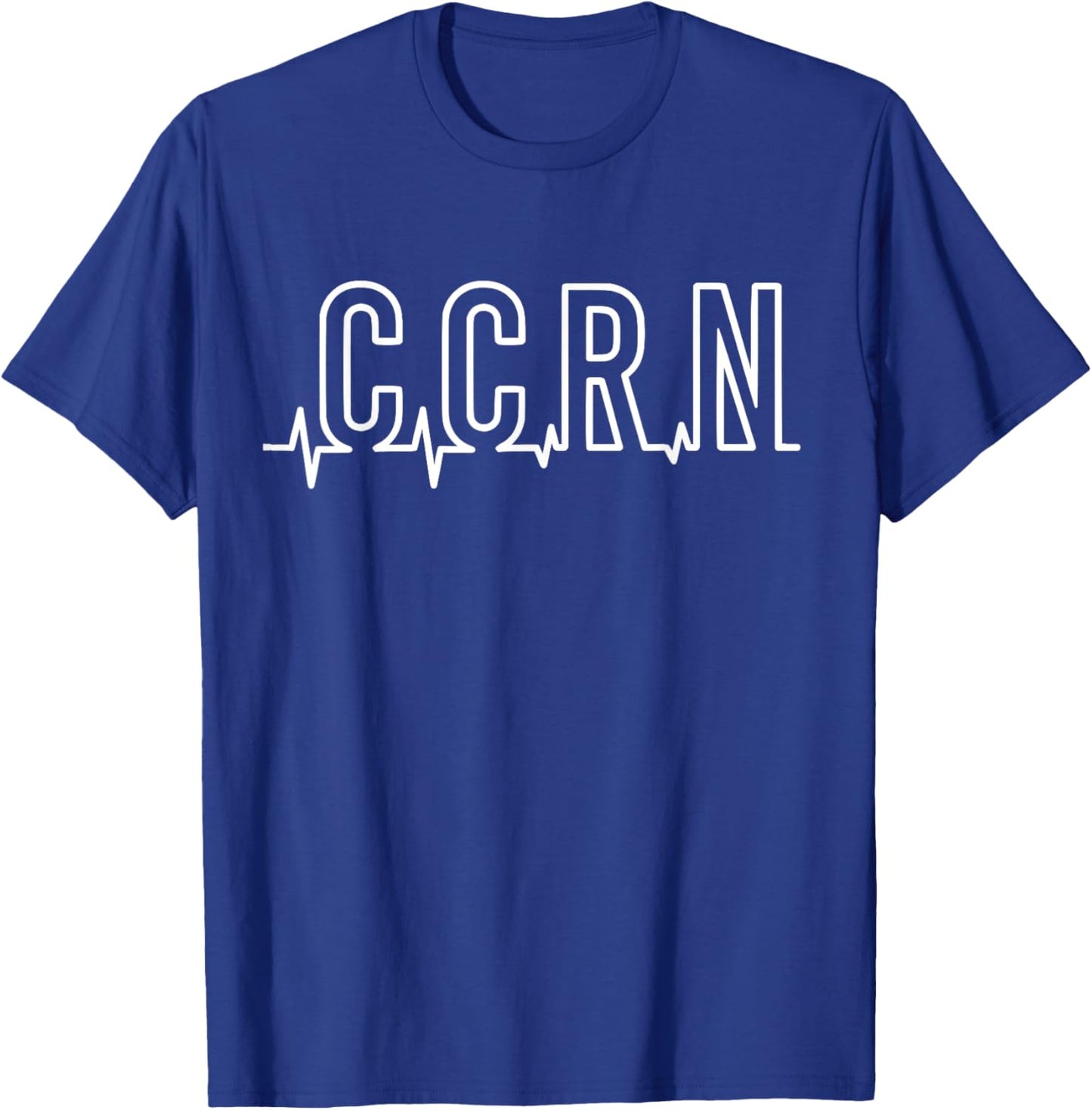 CCRN Critical Care Nurse Heartbeat ICU Intensive Care RN T-Shirt - T-Shirt | Royal