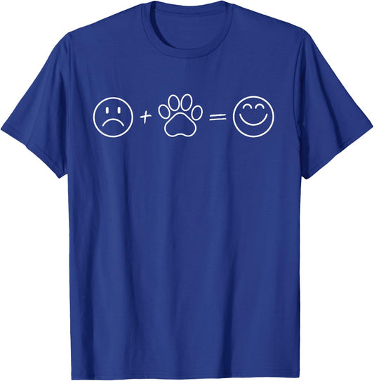 Happy with Dogs Cute Dog Motif T-Shirt - T-Shirt | Royal