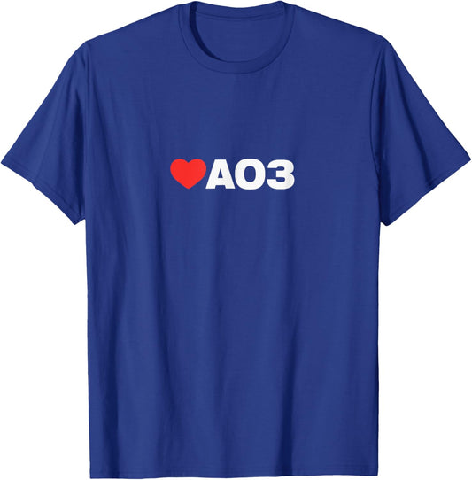 AO3 Love - Like Heart Your Best Favorite: AO3 T-Shirt - T-Shirt | Royal