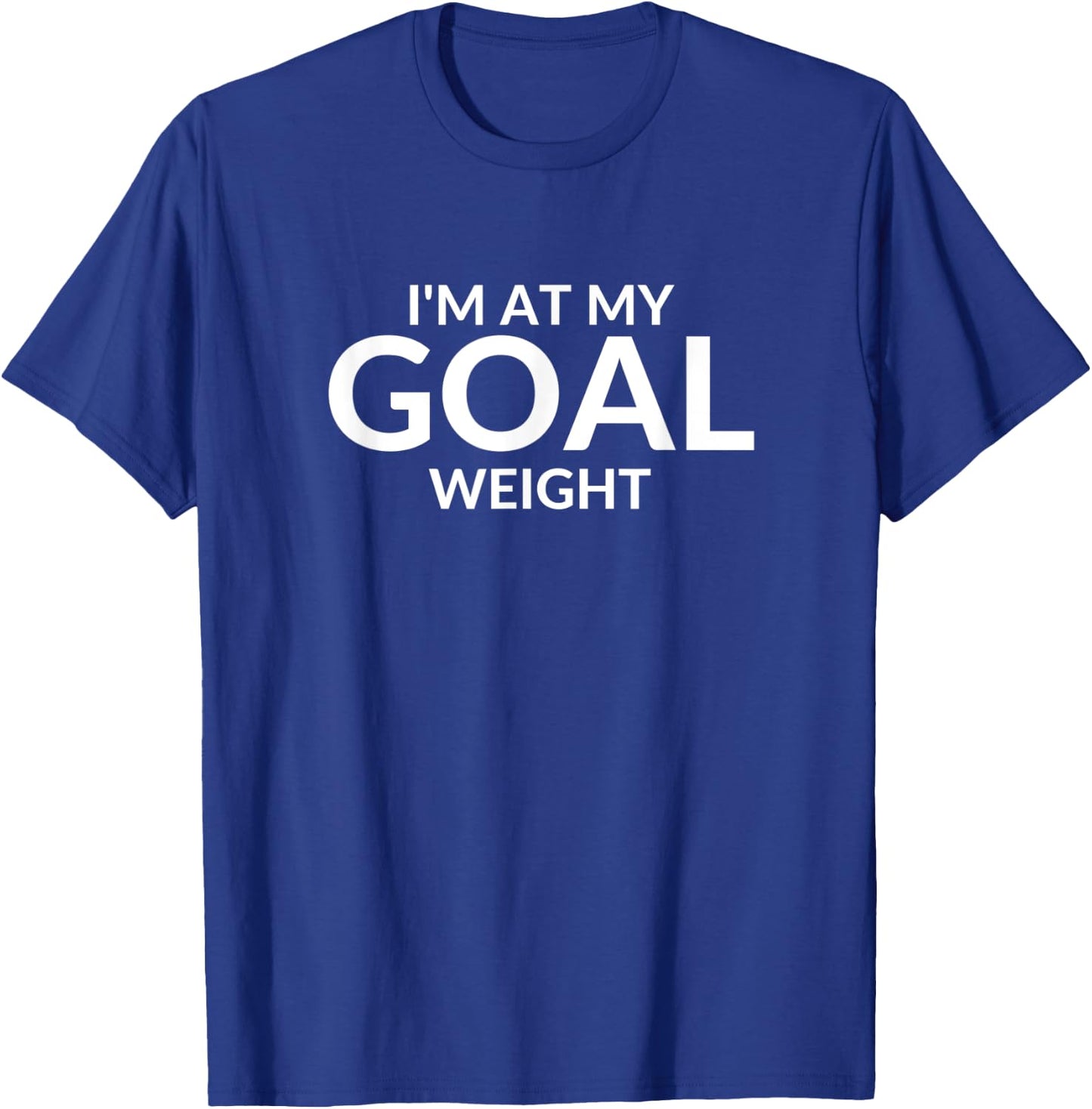 Weight Loss Goal Tracker Goal Weight Pounds Lost T-Shirt - T-Shirt | Royal