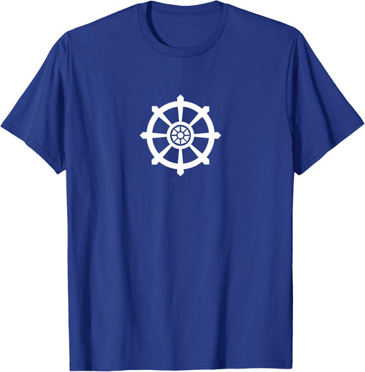Dharma Wheel Shirt Buddhist T-Shirt - T-Shirt | Royal