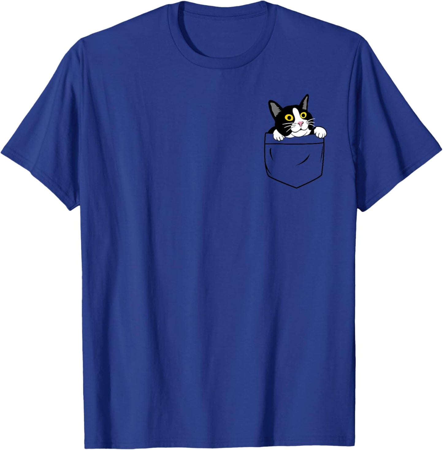 Cute Kitty Cat Pocket - Pocket Cat Funny Cute Cats Lover T-Shirt - T-Shirt | Royal