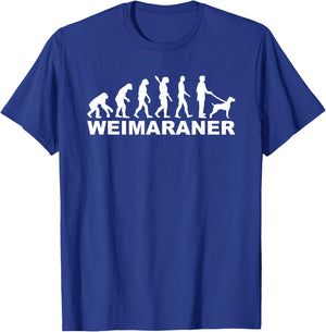 Weimaraner Evolution T-Shirt - T-Shirt | Royal