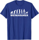 Weimaraner Evolution T-Shirt - T-Shirt | Royal