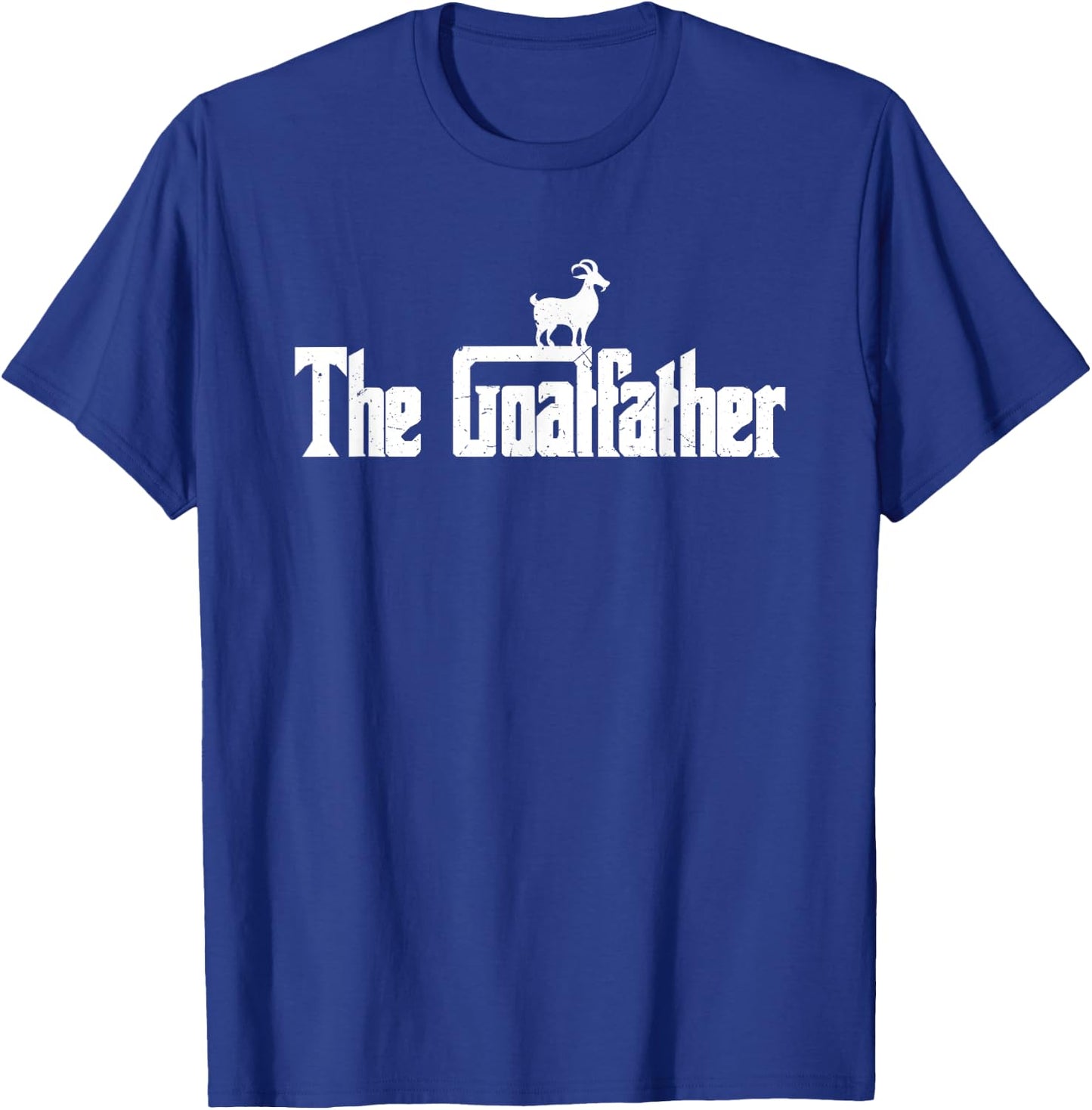 The Goatfather Funny Goat Farm Birthday Party Gift Supplies T-Shirt - T-Shirt | Royal
