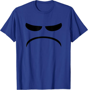 Funny Frown , Unhappy Face T-Shirt - T-Shirt | Royal
