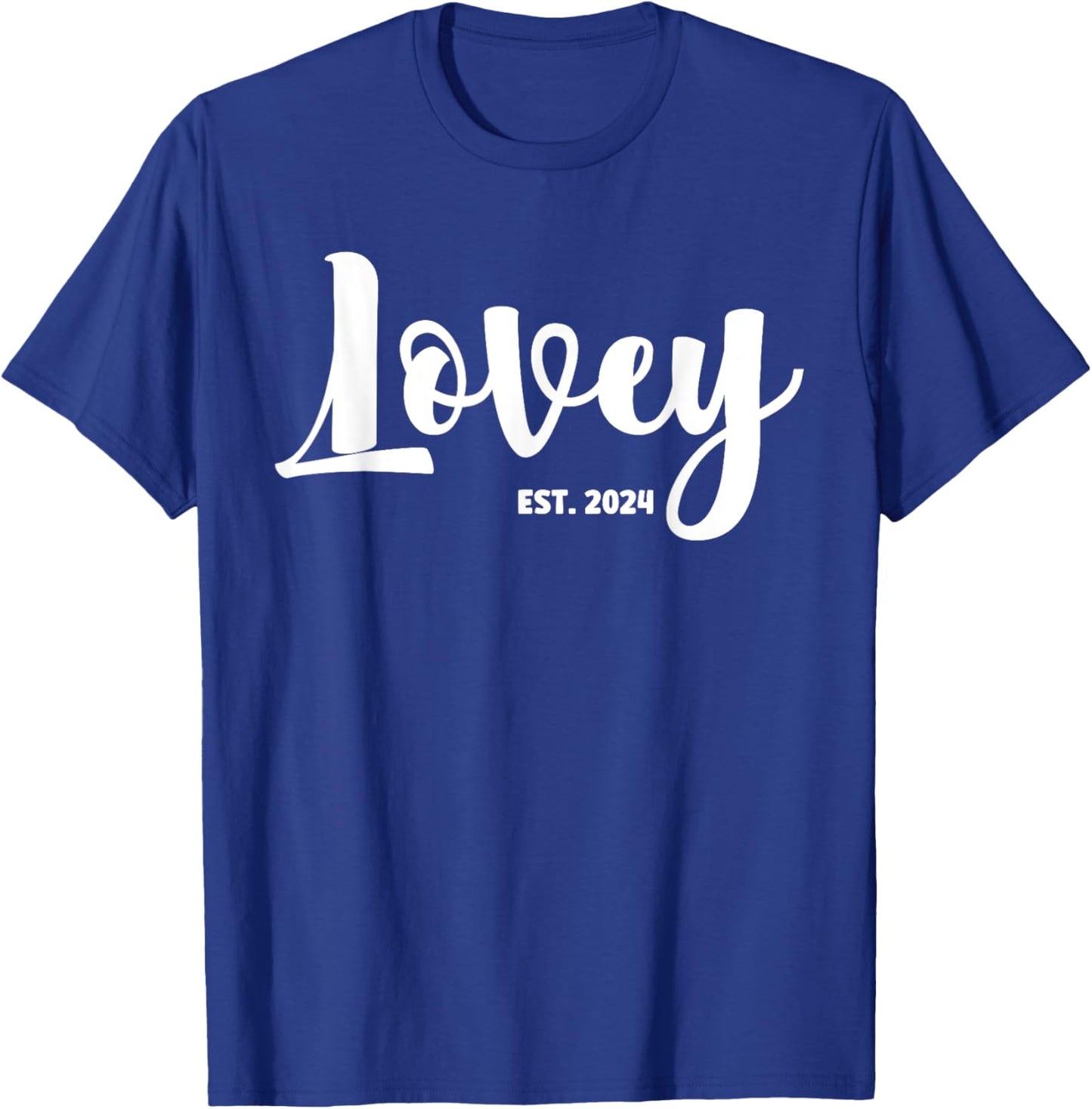 Lovey Est 2024 First Time Lovey Promoted To Lovey T-Shirt - T-Shirt | Royal