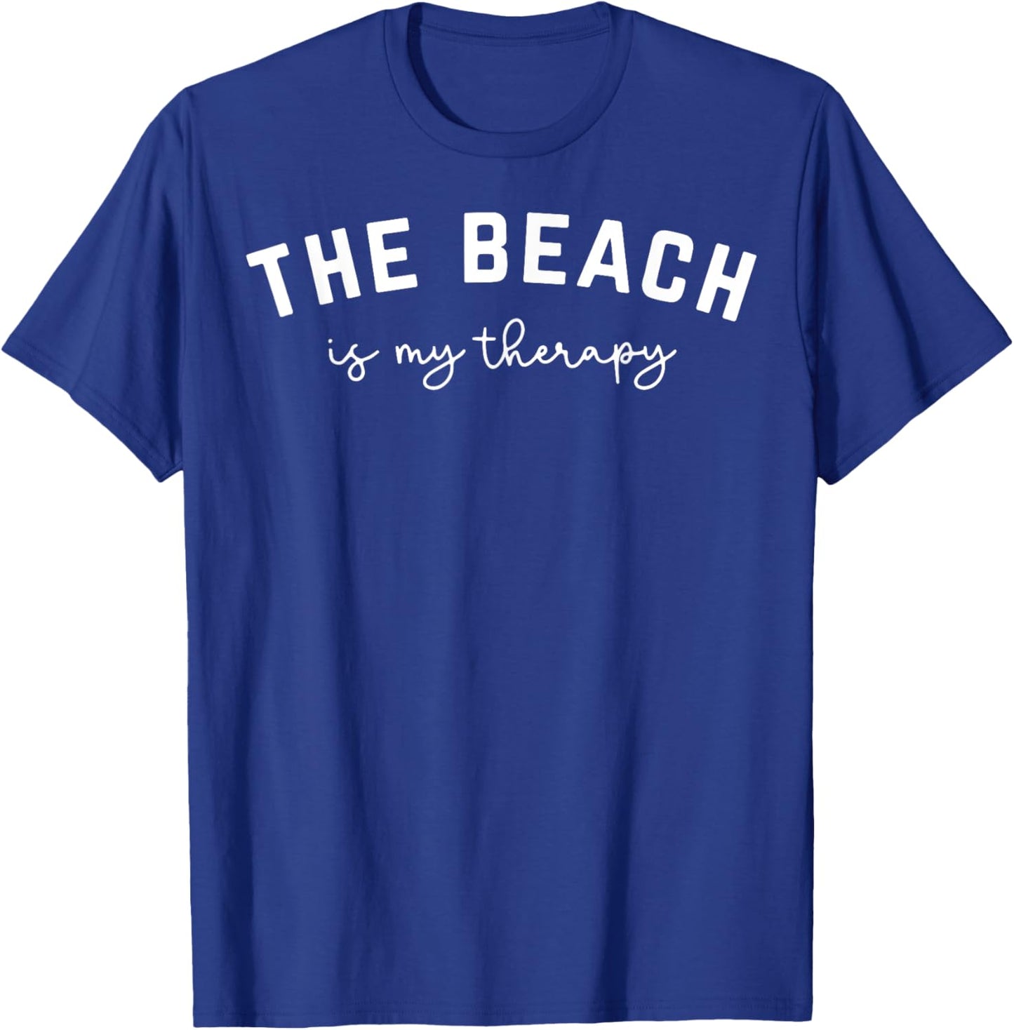 The Beach Is My Therapy T-Shirt - T-Shirt | Royal