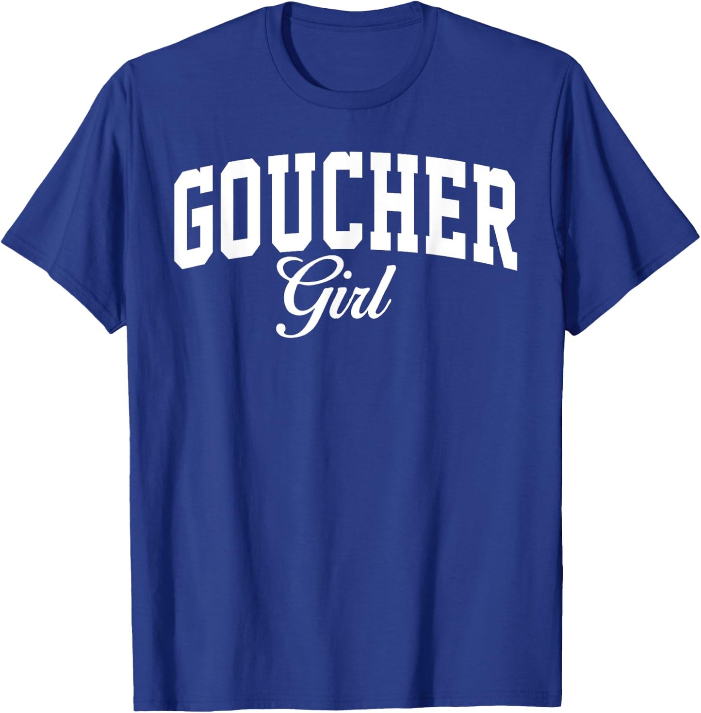 Goucher College Girl Arch Vintage Design Girls T-Shirt - T-Shirt | Royal