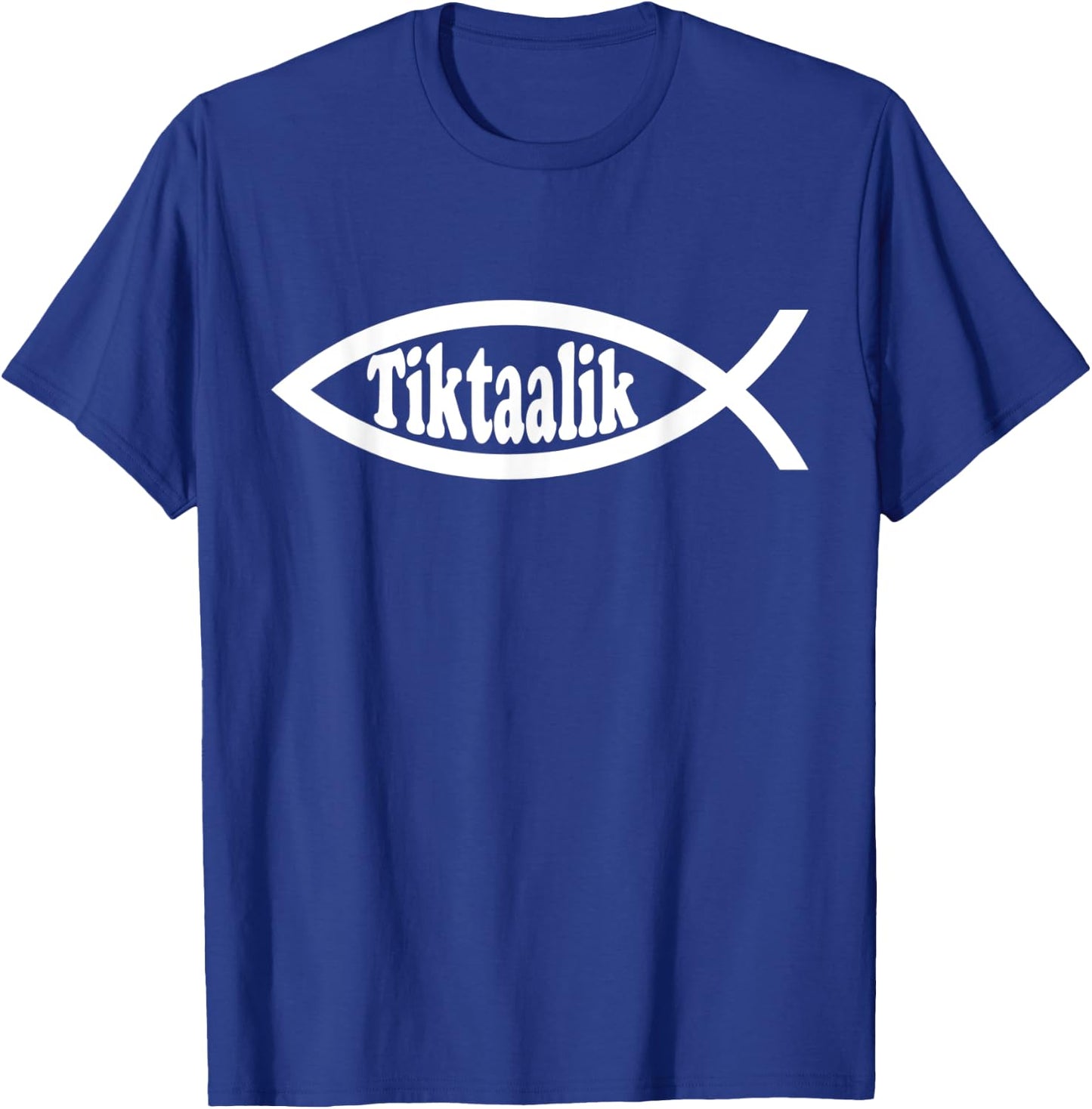 Tiktaalik Evolution Darwin Fish Atheists Biology Teacher T-Shirt - T-Shirt | Royal