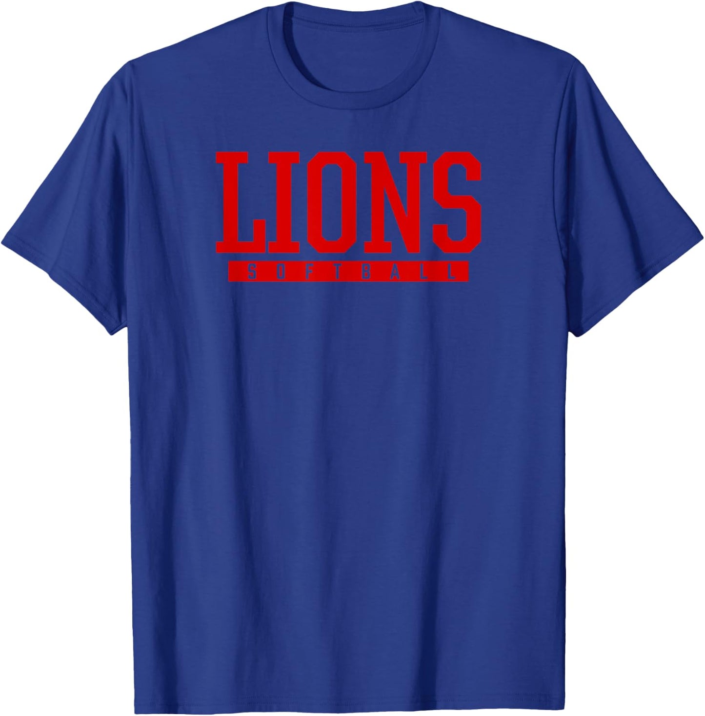 Lincoln Lions Softball HS T-Shirt - T-Shirt | Royal