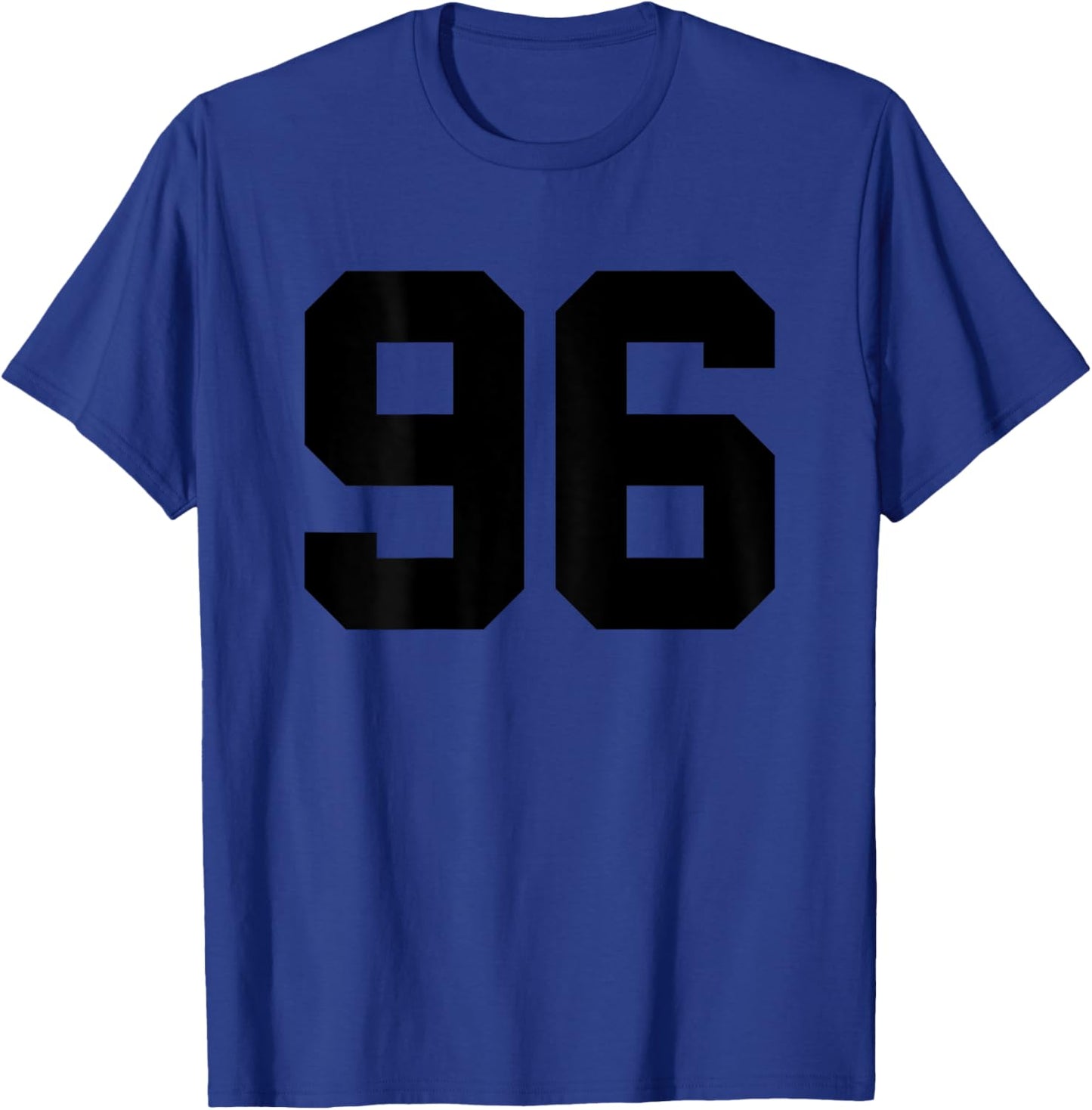 Number 96 (Prints on the Back) Cotton Team Jersey T-Shirt - T-Shirt | Royal