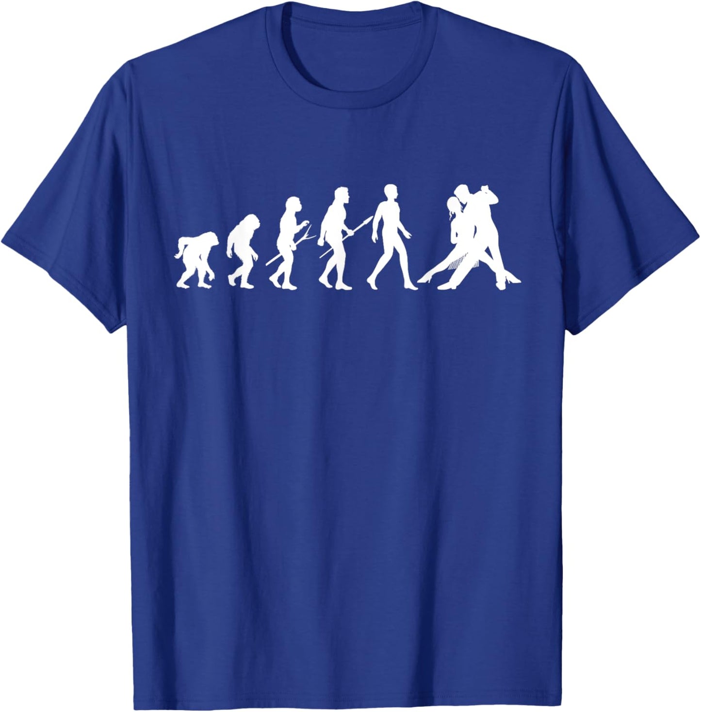 Evolution From Apes to Ballroom Dancing T-Shirt - T-Shirt | Royal