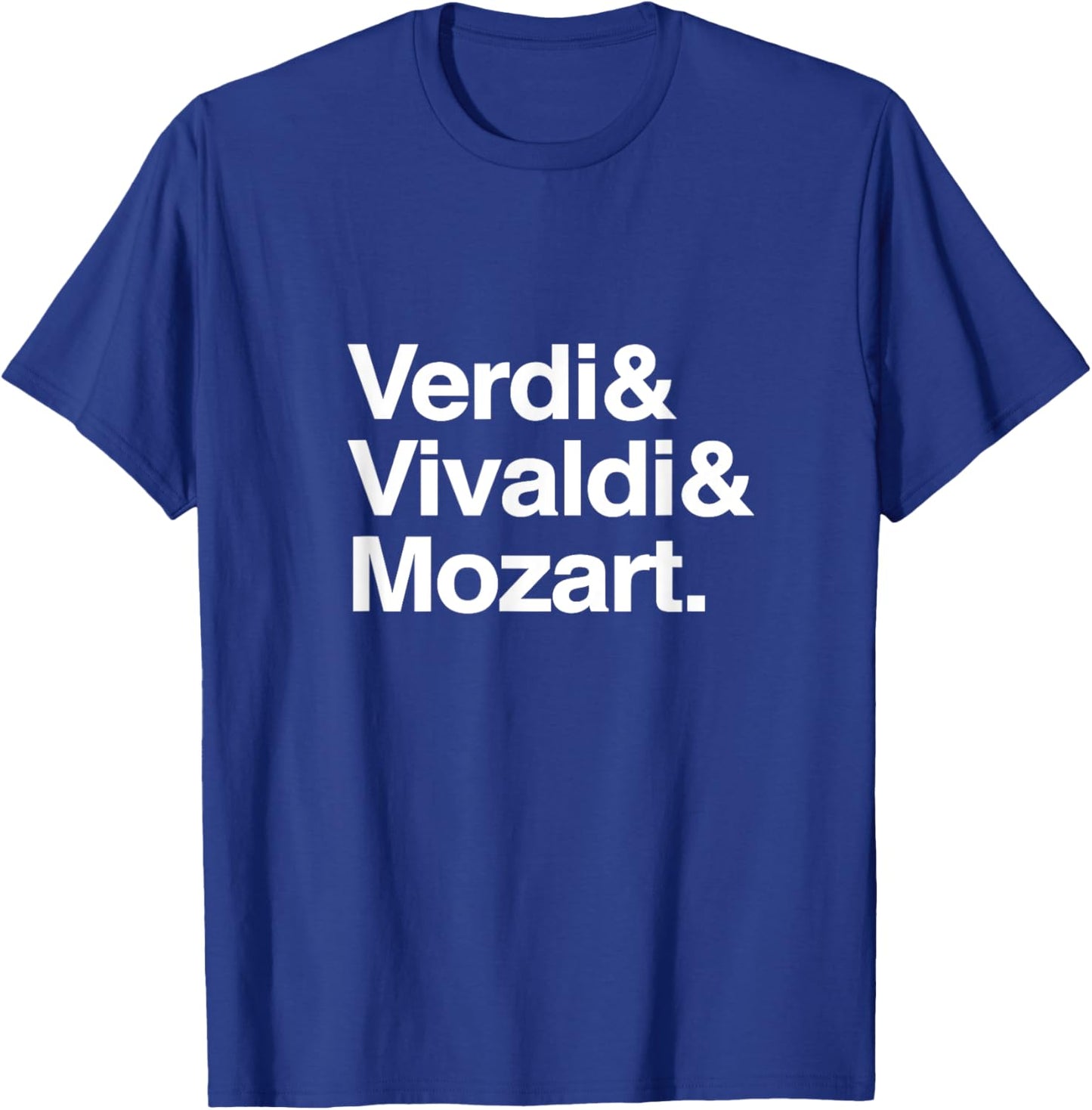 Names of famous Composers: VERDI, VIVALDI, MOZART T-Shirt - T-Shirt | Royal