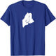 Maine Fishing, Angler State Fisherman Fish Hook T-Shirt - T-Shirt | Royal