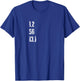 Half Triathlon 1.2 Swim 56 Bike 13.1 Run Triathlete T Shirt T-Shirt - T-Shirt | Royal