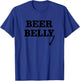 Beer Belly Funny T-Shirt - T-Shirt | Royal