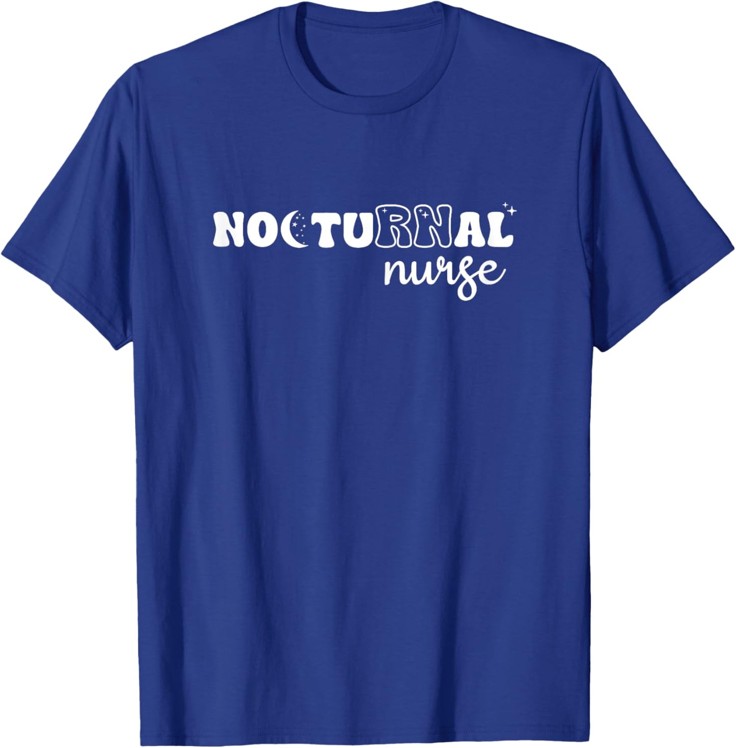 Nocturnal RN Night Shift Nurse T-Shirt - T-Shirt | Royal