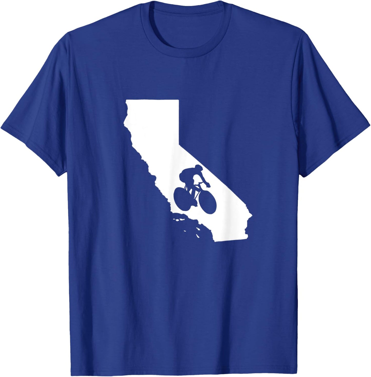 California State Biking Biker Bicycle Bicyclist T-Shirt - T-Shirt | Royal