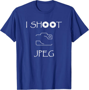 Photographer I Shoot Jpeg T-Shirt - T-Shirt | Royal