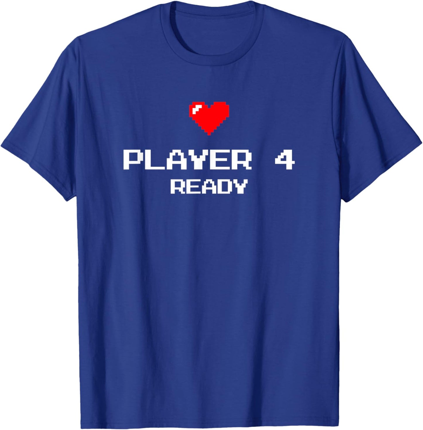 Player 4 Brother Sister - Retro Gaming - Baby Announcement T-Shirt - T-Shirt | Royal