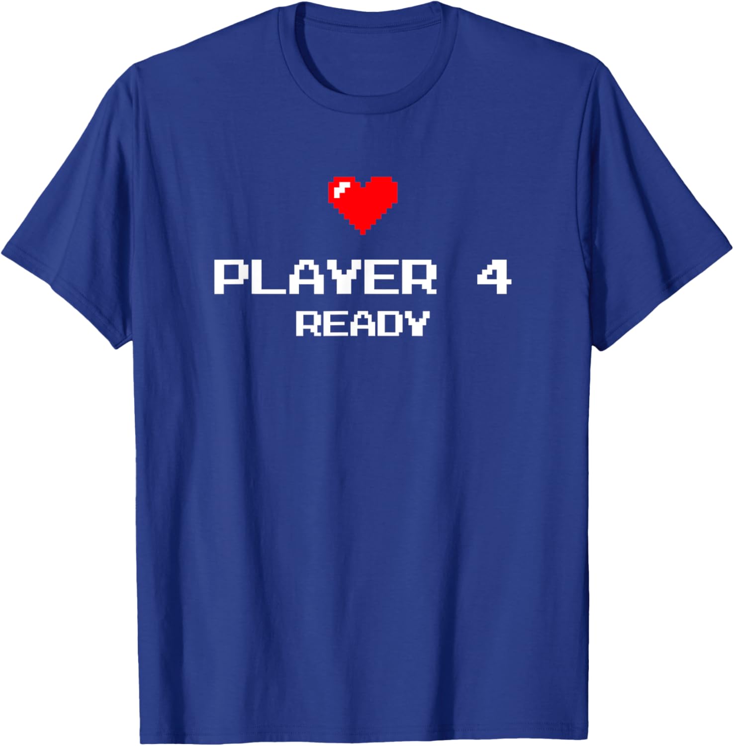 Player 4 Brother Sister - Retro Gaming - Baby Announcement T-Shirt - T-Shirt | Royal