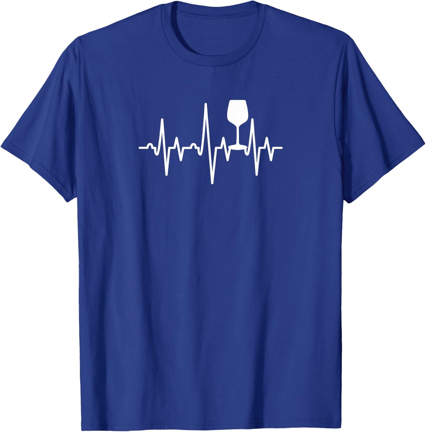 Wine Heartbeat Cute Wine Lover Gift Sommelier Mom T-Shirt - T-Shirt | Royal
