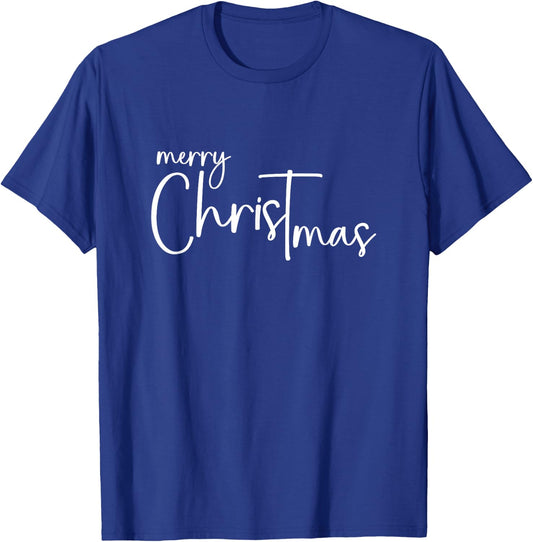 Merry Christ Mas Christmas Begins With Christ Xmas T-Shirt - T-Shirt | Royal