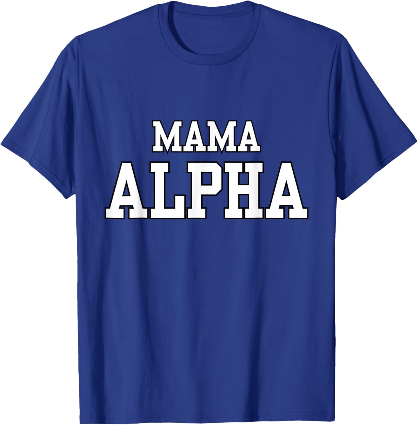 Alpha Mama Wolf Matching Family Tribe Wolves Moon Wife Mom T-Shirt - T-Shirt | Royal