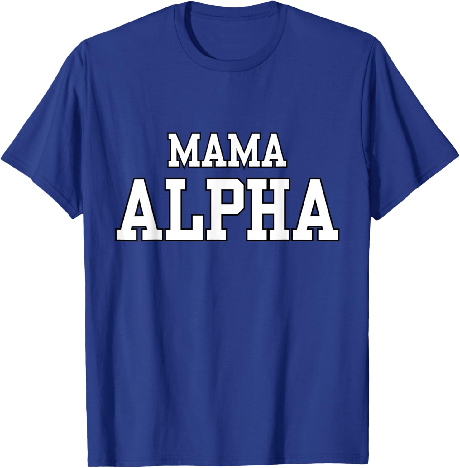 Alpha Mama Wolf Matching Family Tribe Wolves Moon Wife Mom T-Shirt - T-Shirt | Royal