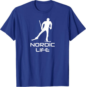 Nordic Life Cross Country Skiing T-Shirt - T-Shirt | Royal