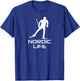 Nordic Life Cross Country Skiing T-Shirt - T-Shirt | Royal