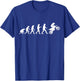 Evolution Motocross MX Motorcycle Dirt Bike Rider T-Shirt - T-Shirt | Royal