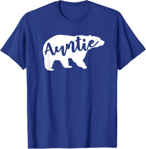 Auntie Bear Aunt Life Camping T-Shirt - T-Shirt | Royal