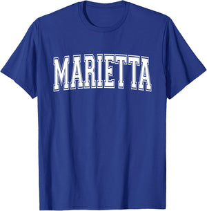 MARIETTA OH OHIO USA Vintage Sports Varsity Style T-Shirt - T-Shirt | Royal