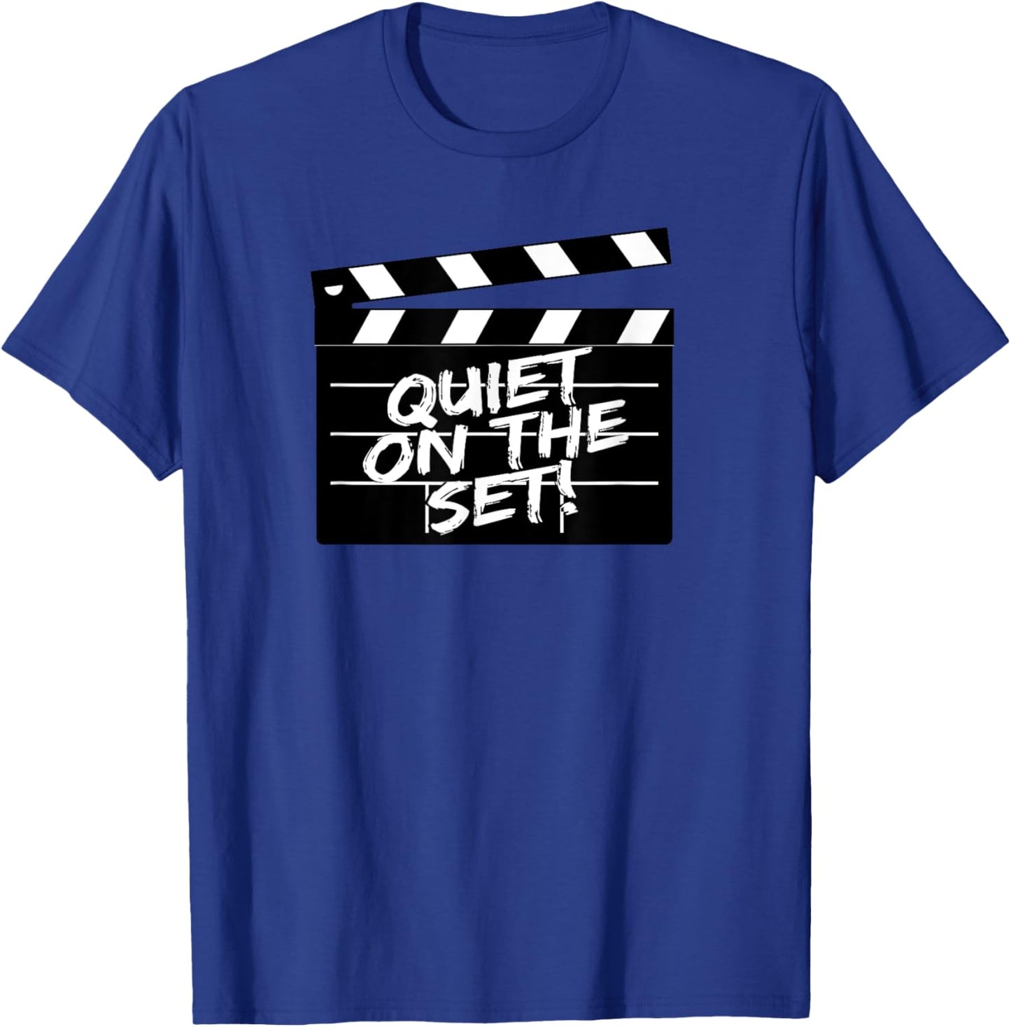 Quiet on the Set! Clapperboard T-Shirt - T-Shirt | Royal