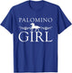 Palomino Girl Graphic Horse Lover Gifts for Girls Women T-Shirt - T-Shirt | Royal