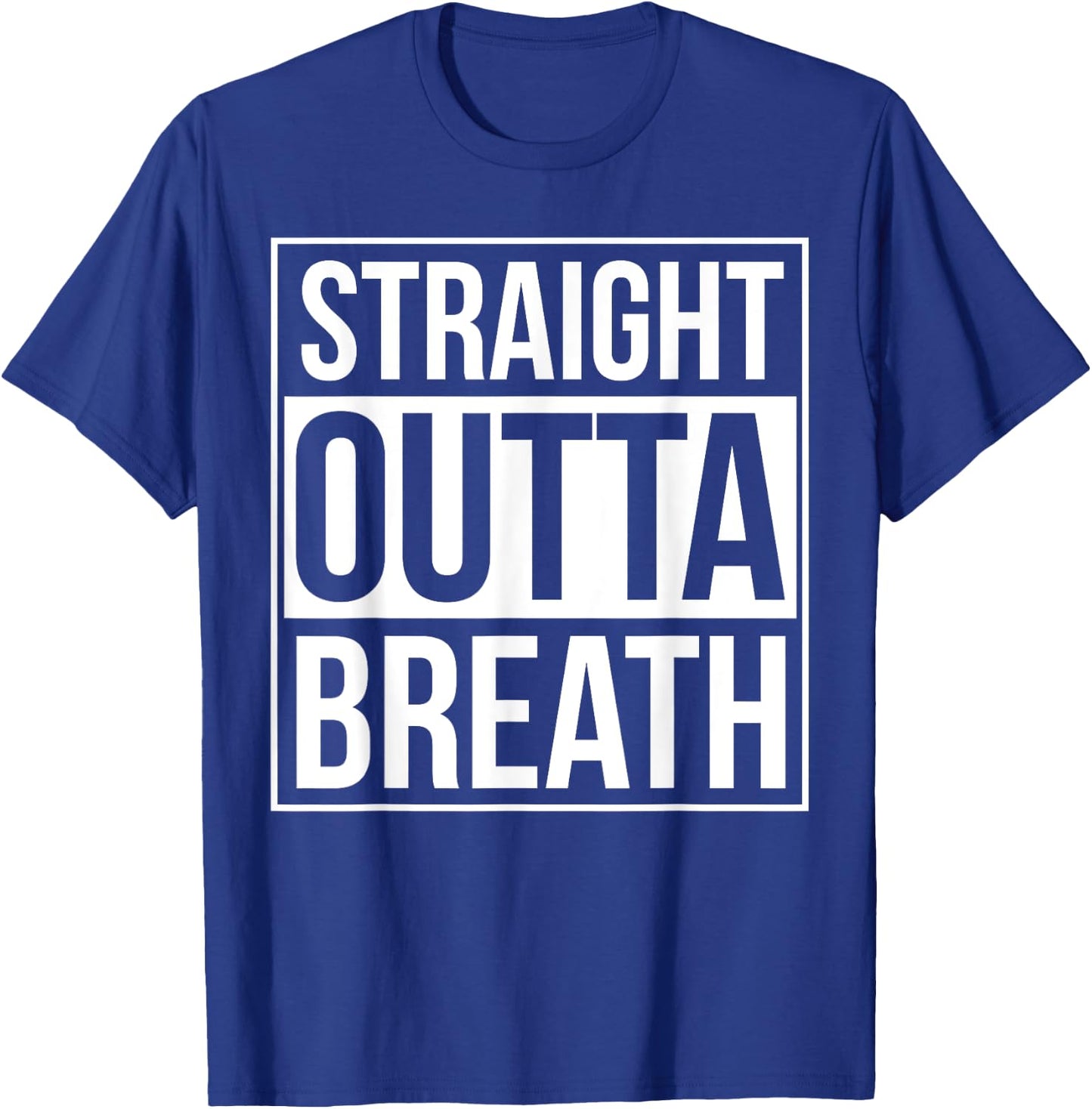 Straight Outta Breath Funny Choir Marching Band Director T-Shirt - T-Shirt | Royal