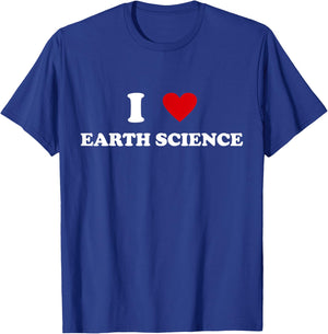 I Heart Teacher - Funny I Love Earth Science T-Shirt - T-Shirt | Royal