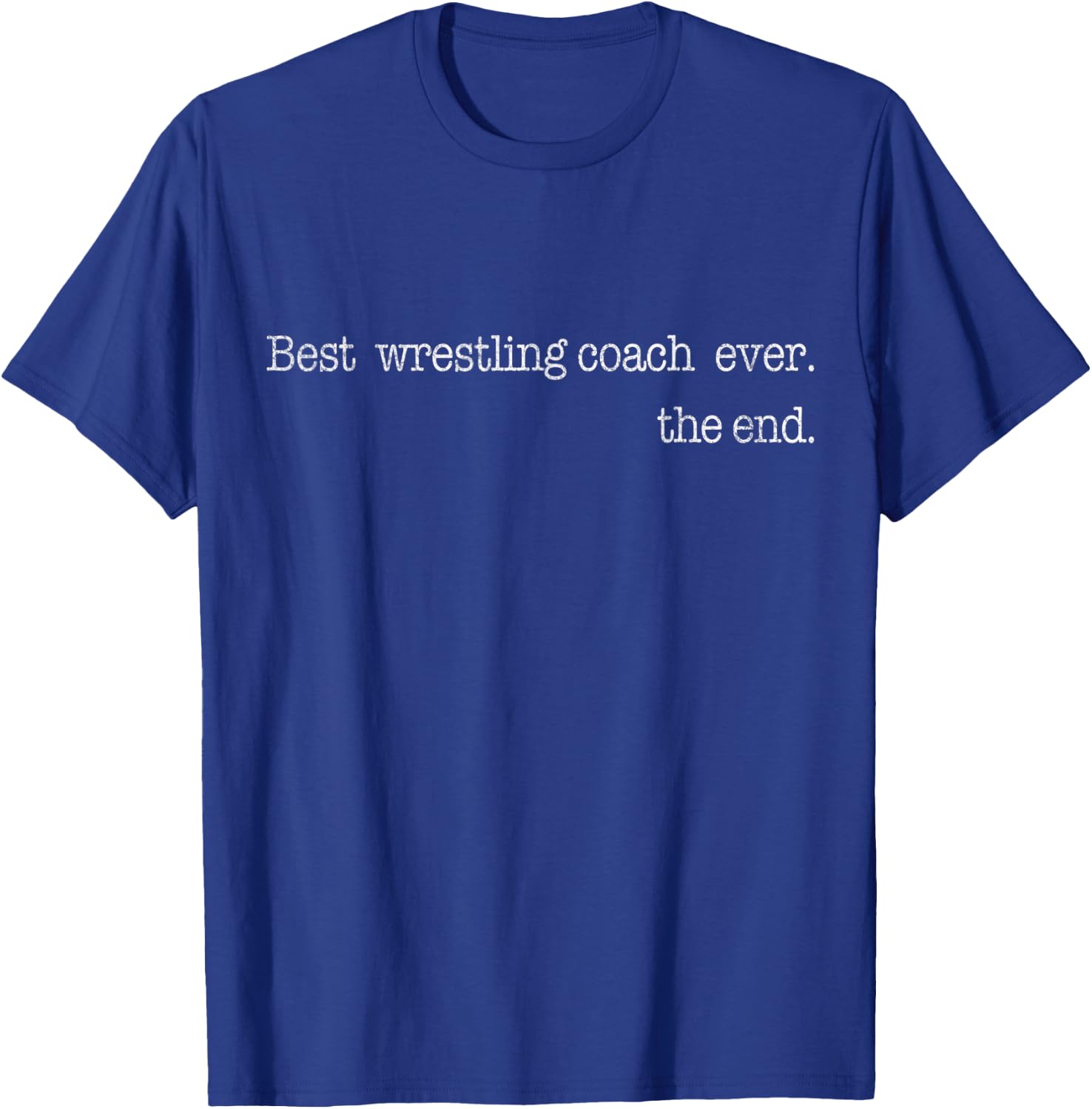 Best Wrestling Coach Scholastic Wrestling Folkstyle Retro T-Shirt - T-Shirt | Royal