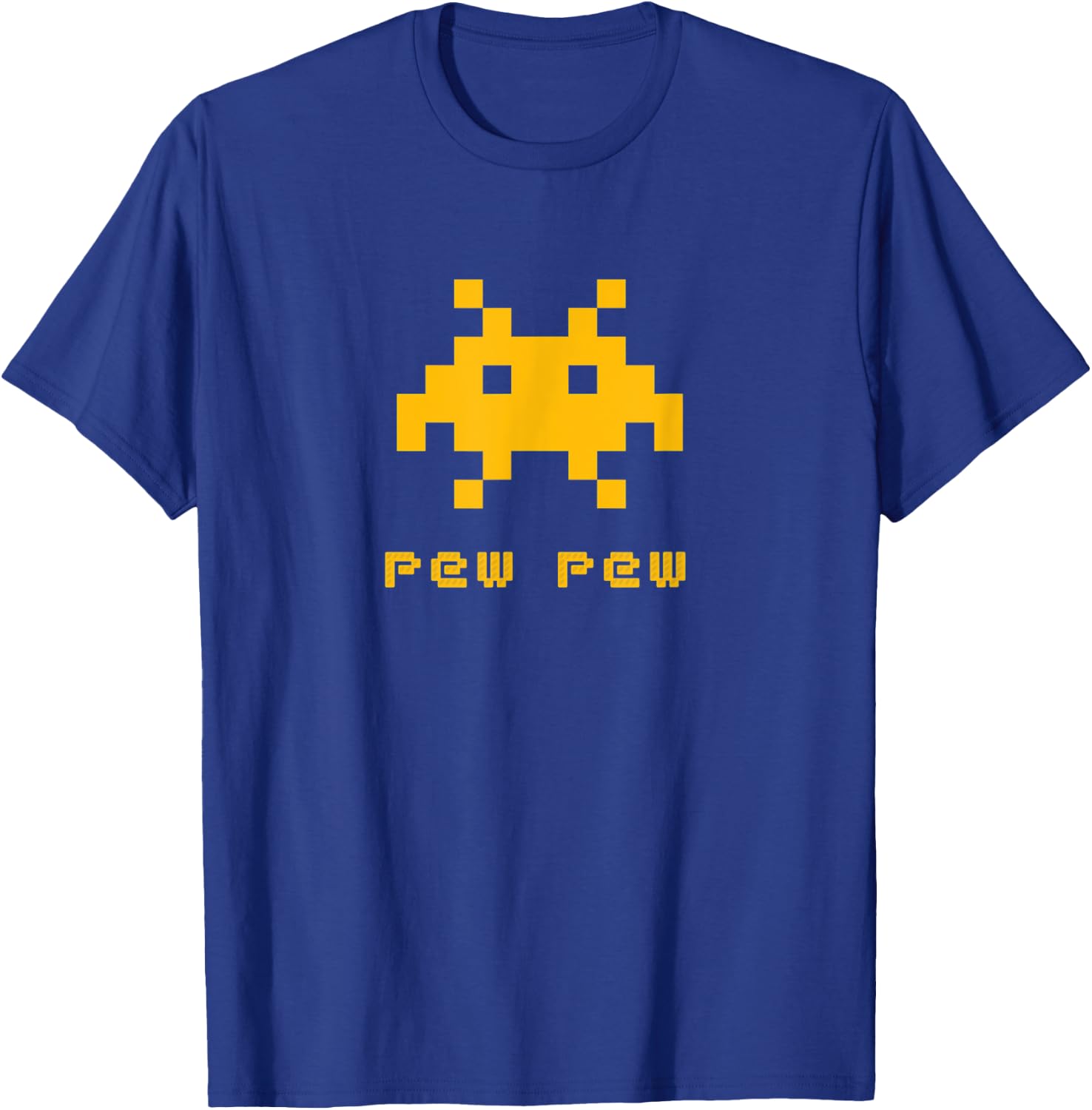 Space Alien Invaders 8-bit Retro UFO Video Gamer T-Shirt - T-Shirt | Royal