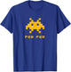 Space Alien Invaders 8-bit Retro UFO Video Gamer T-Shirt - T-Shirt | Royal