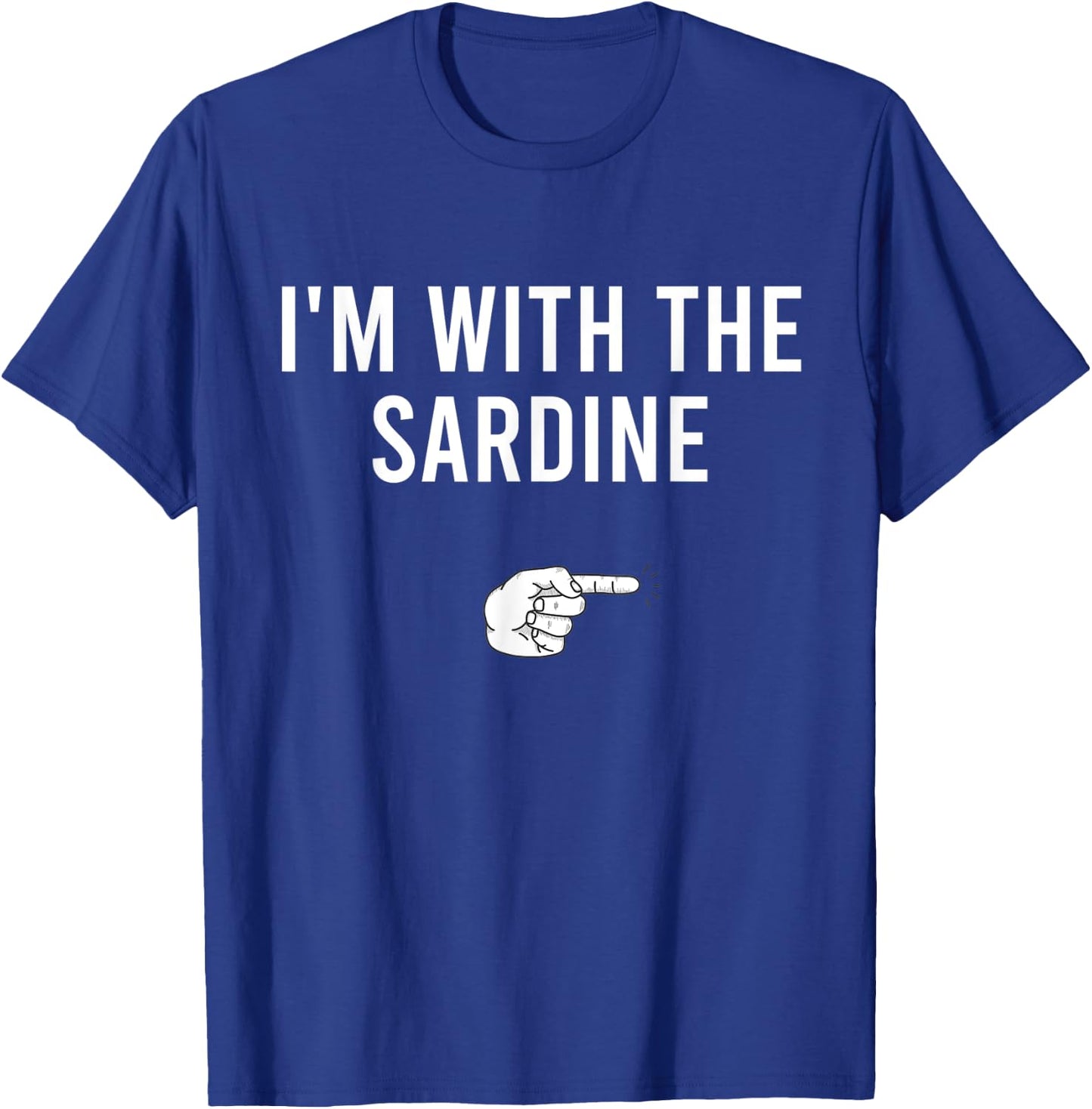 I'm With The Sardine Halloween Costume Funny Matching Couple T-Shirt - T-Shirt | Royal