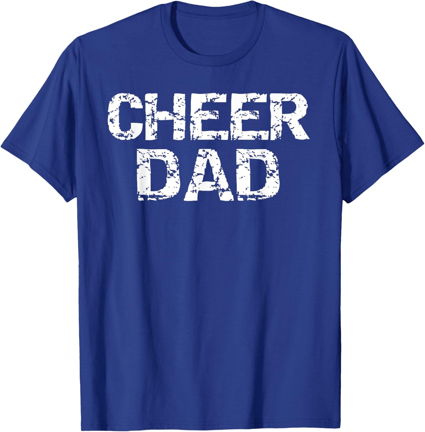 Father Cheerleading Gift from Cheerleader Daughter Cheer Dad T-Shirt - T-Shirt | Royal