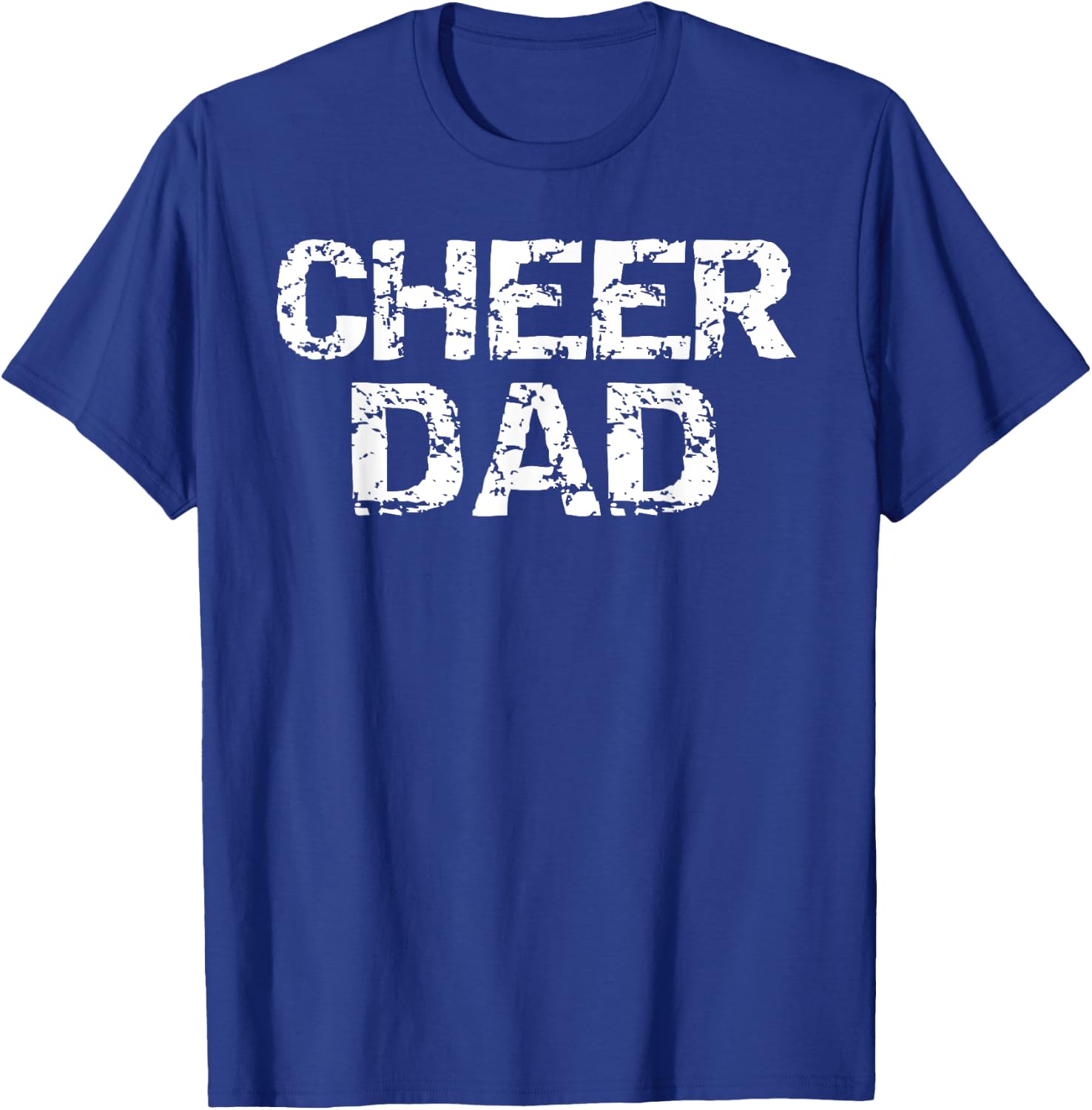 Father Cheerleading Gift from Cheerleader Daughter Cheer Dad T-Shirt - T-Shirt | Royal