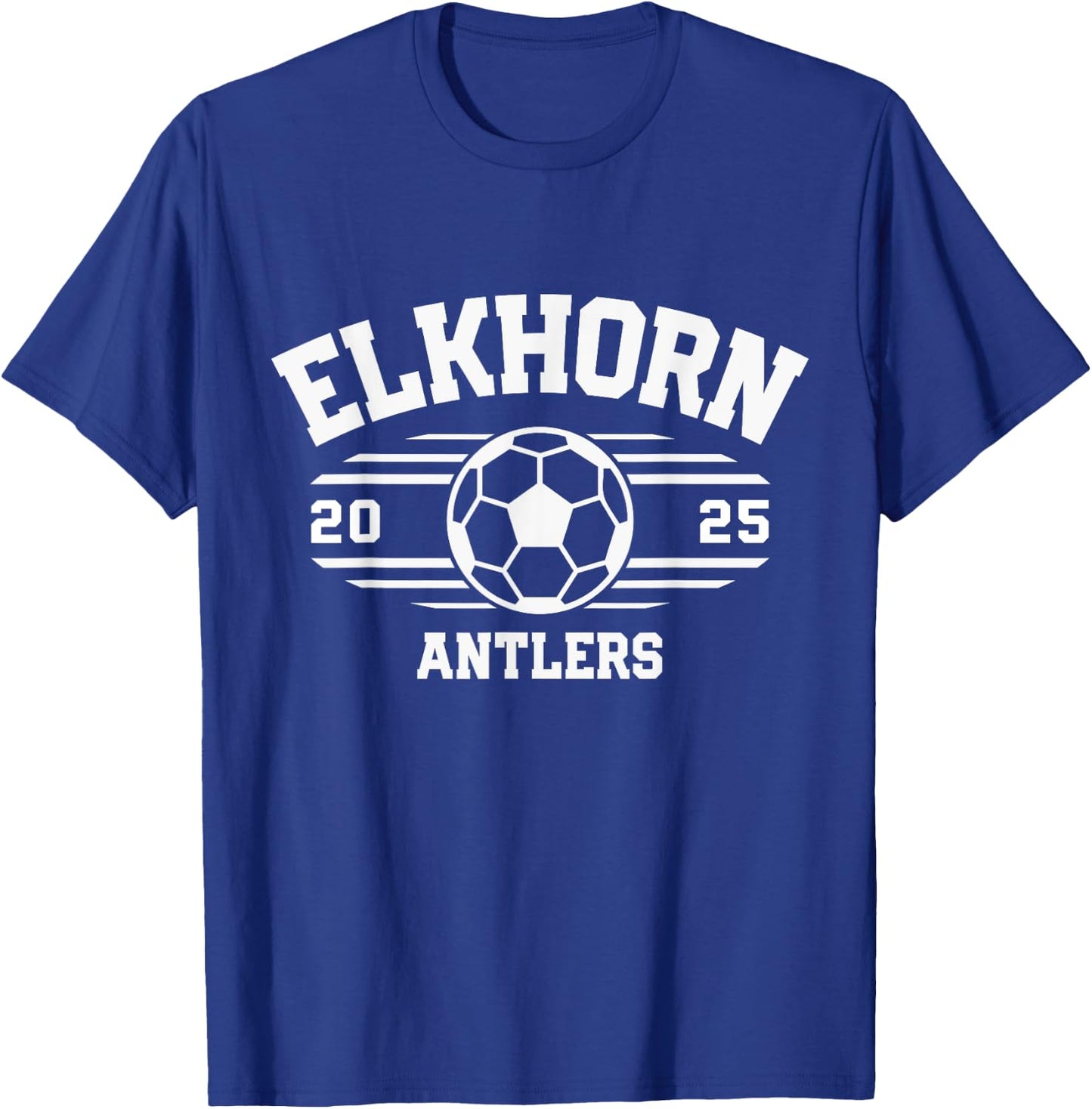 Elkhorn Antlers Soccer Ball 2025 T-Shirt - T-Shirt | Royal