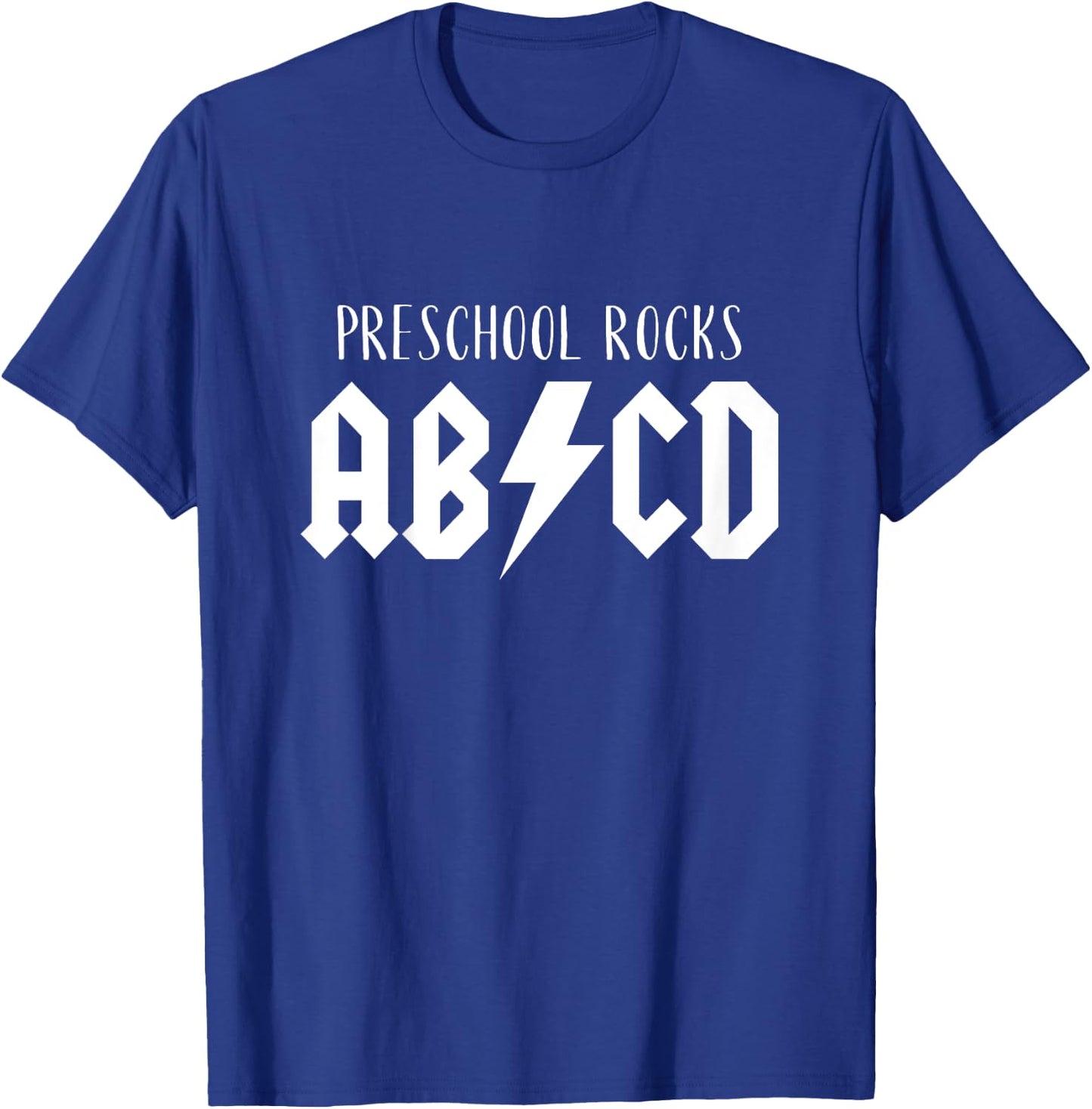Preschool Rocks for Boys ABCD Rock First Day of Preschool T-Shirt - T-Shirt | Royal